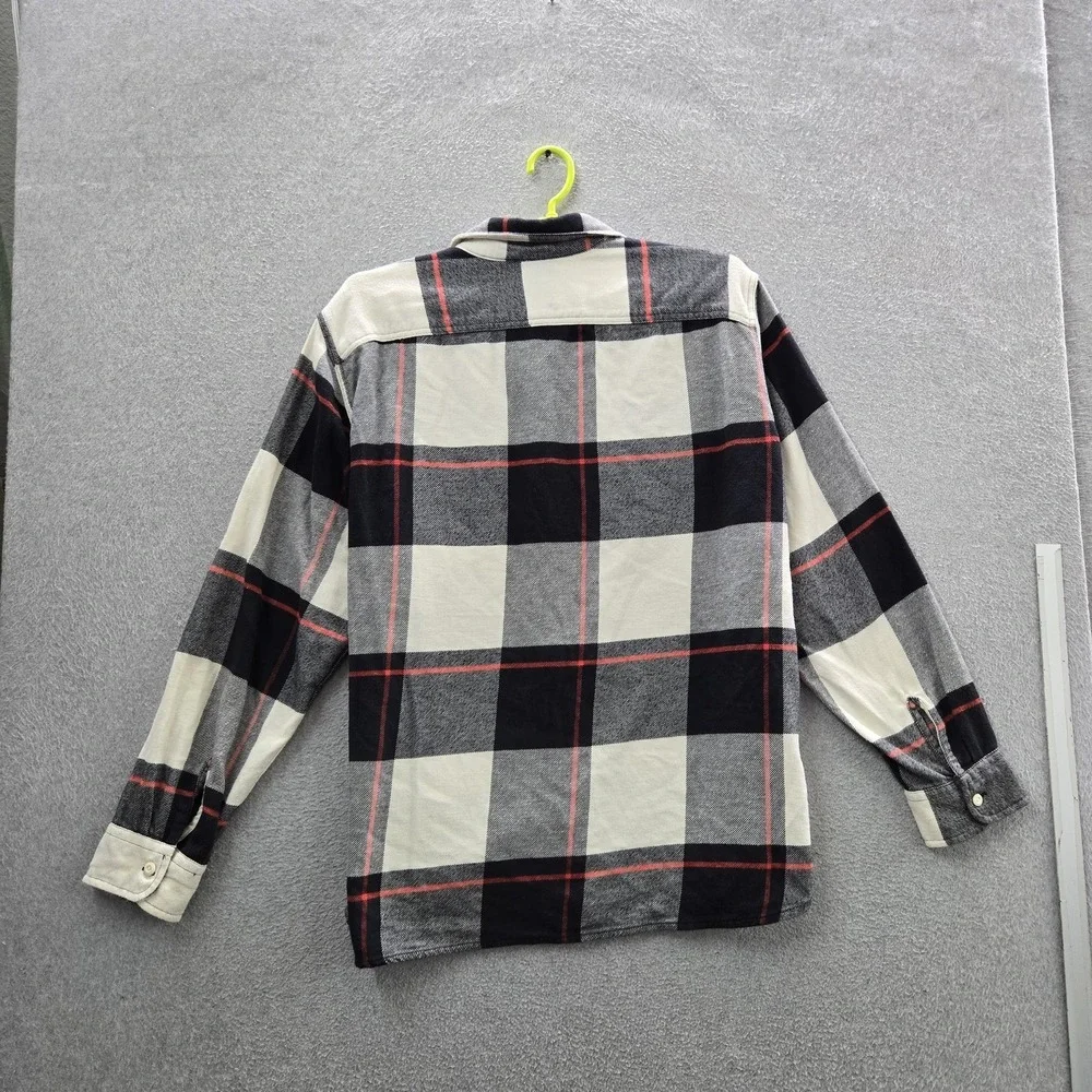 Levi's Men Button Up Shirt‎ XXL Black Flannel Shirt Plaid Work Overshirt